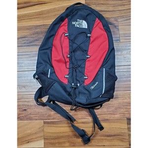 The North Face Red and Black Backpack